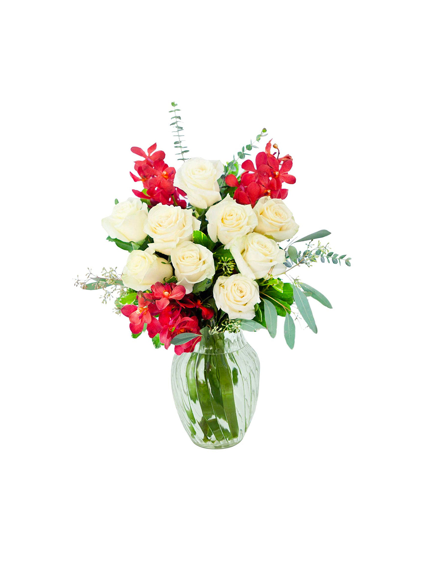 Tulip hyacinth and calla vase